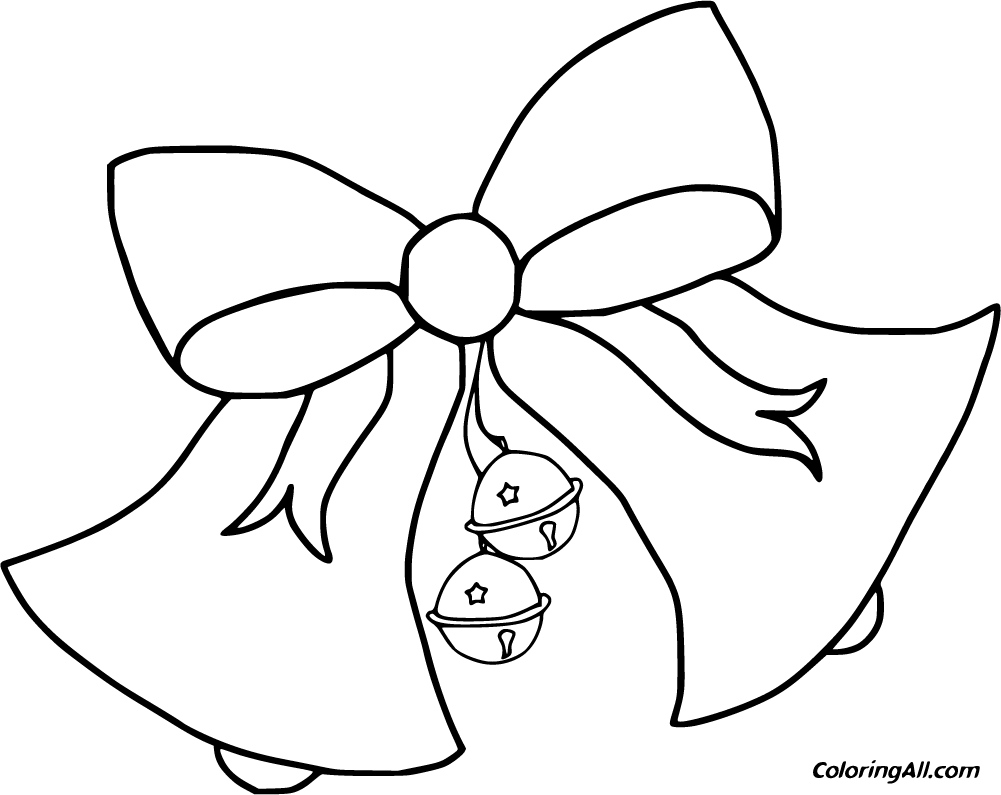 Christmas bell coloring pages