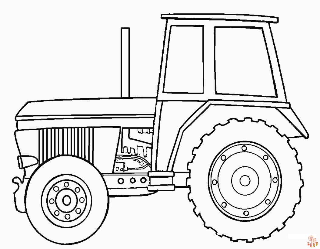 Enjoy fun time with john deere coloring pages for kids