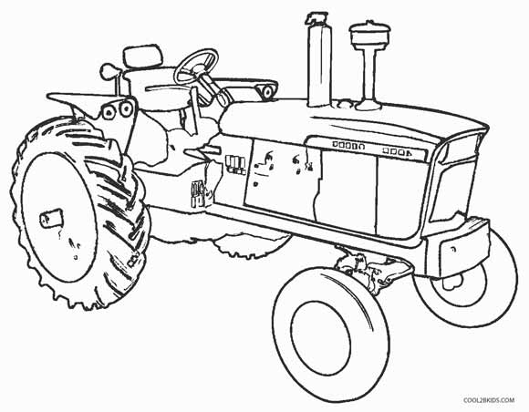 Printable john deere coloring pages for kids