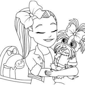 Jojo siwa coloring pages printable for free download