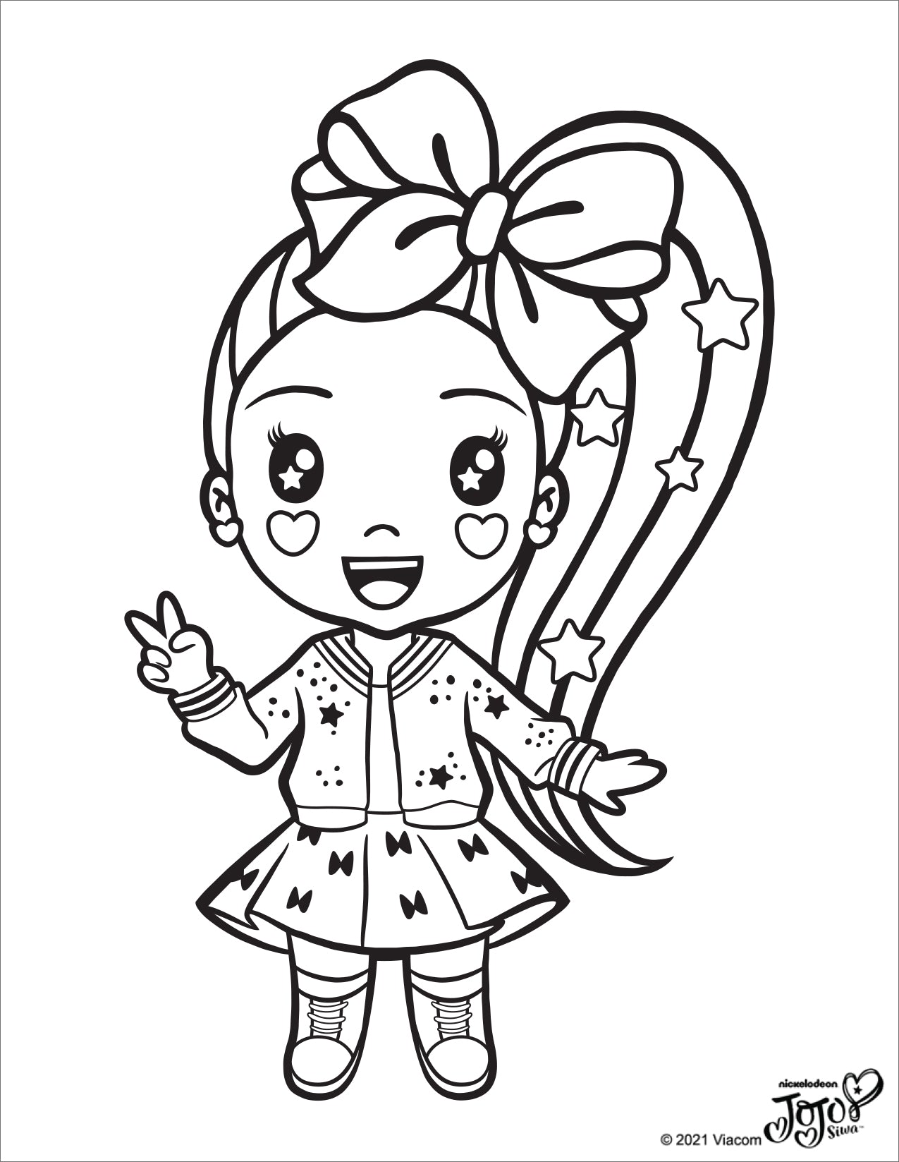 Jojo siwa coloring pages