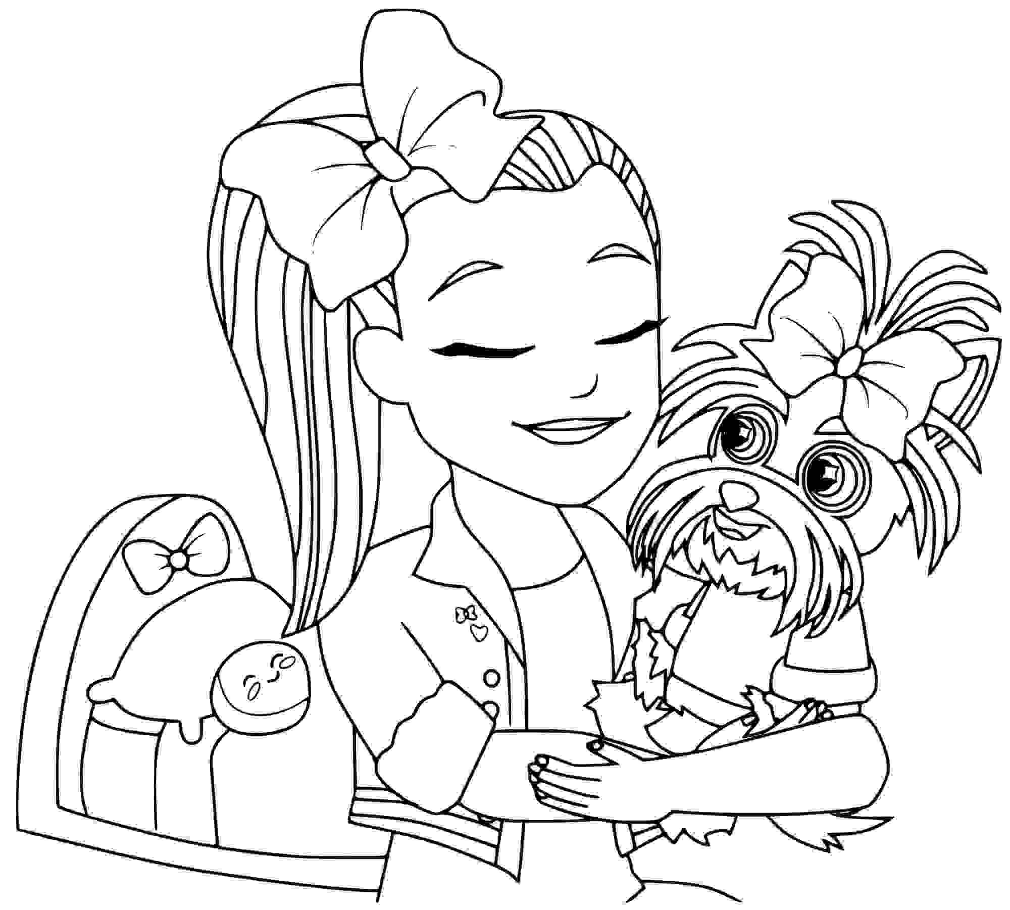 Free printable jojo siwa coloring pages for teenagers