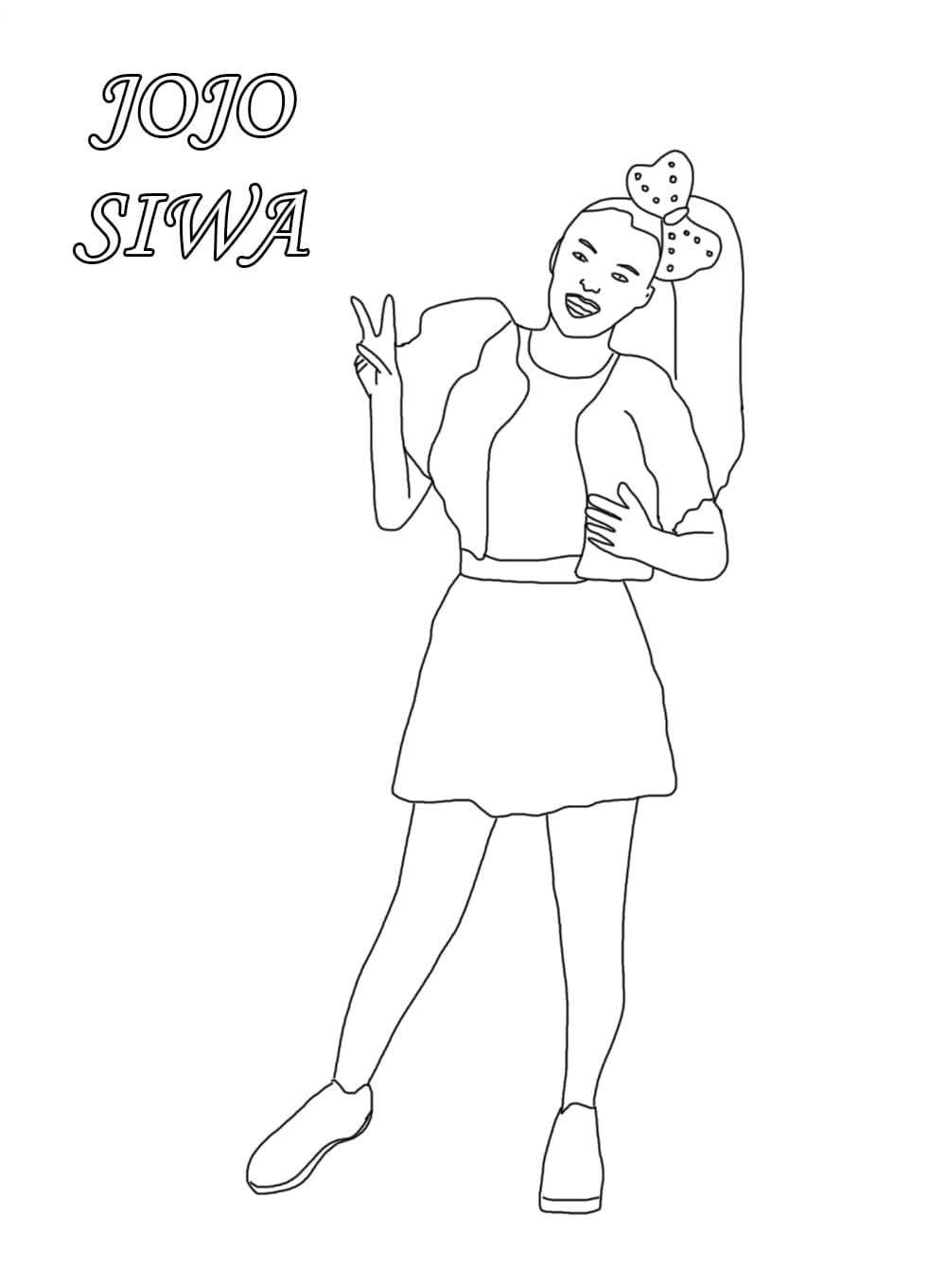 Jojo siwa coloring pages printable for free download