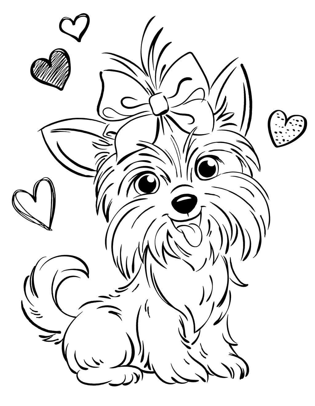 Jojo siwas dog bowbow coloring page