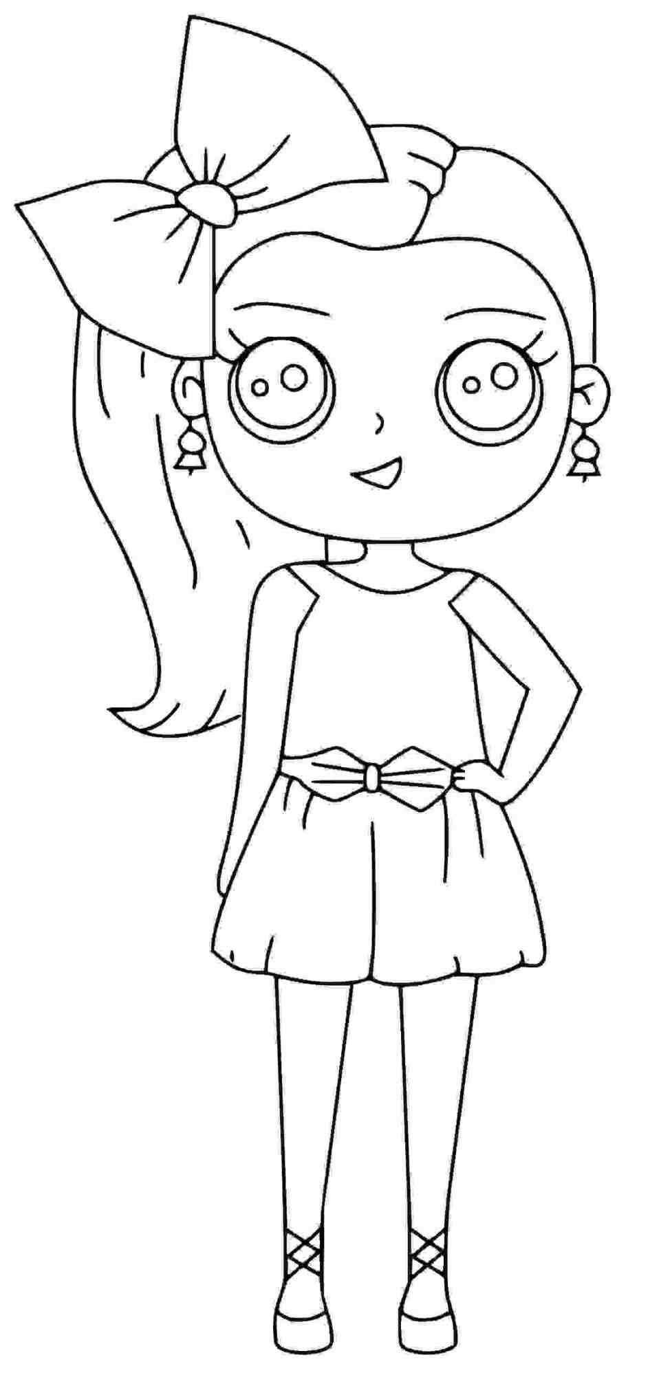 Jojo siwa coloring pages printable for free download