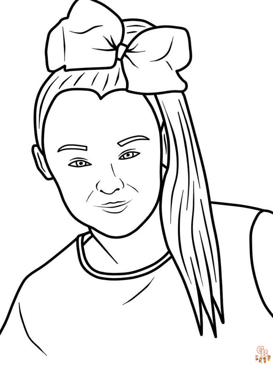 Enjoy a fun day in with jojo siwa coloring pages