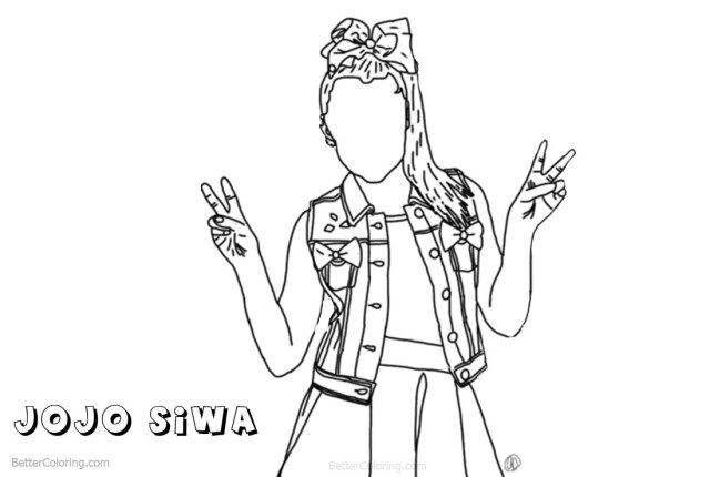 Beautiful picture of jojo siwa coloring pages