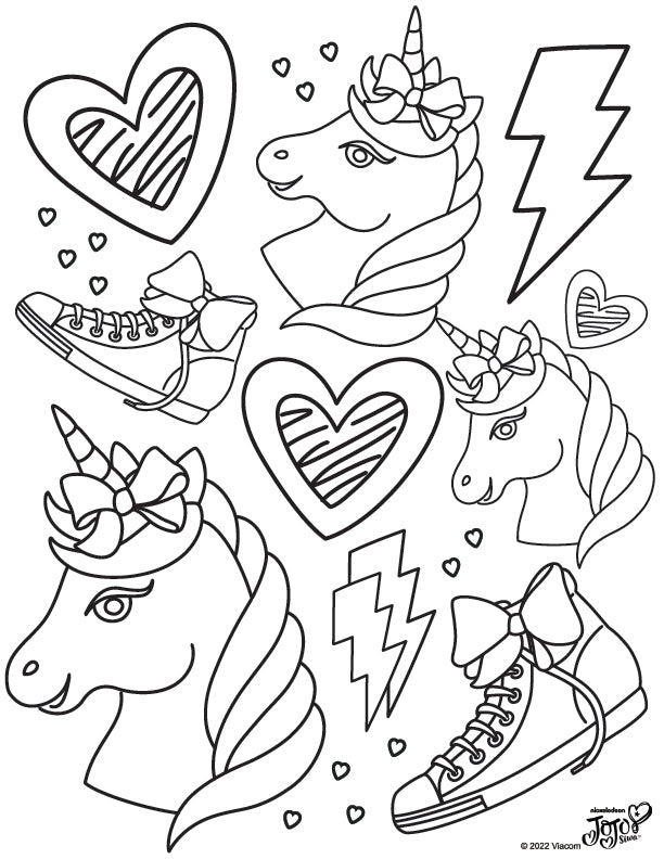 Jojo siwa coloring pages