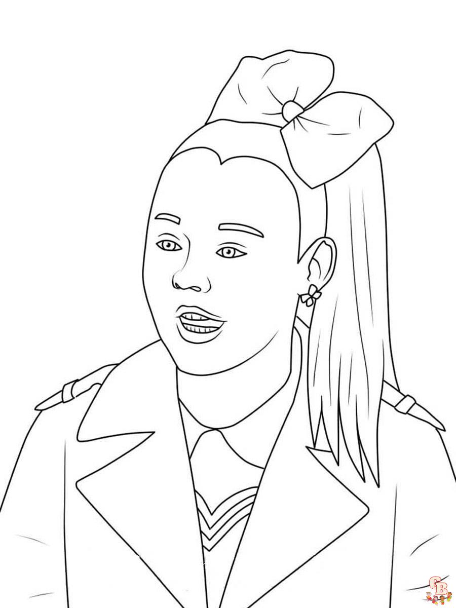 Enjoy a fun day in with jojo siwa coloring pages