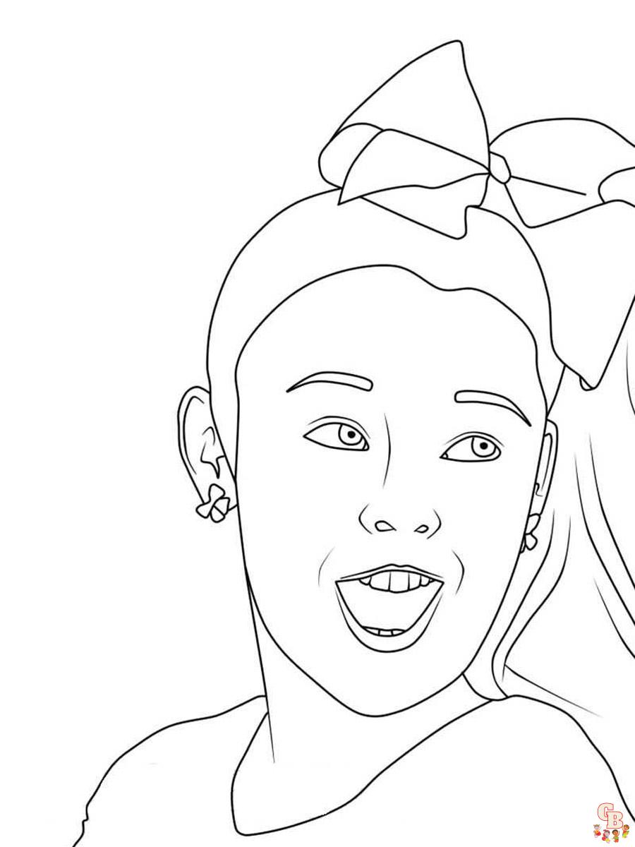 Enjoy a fun day in with jojo siwa coloring pages