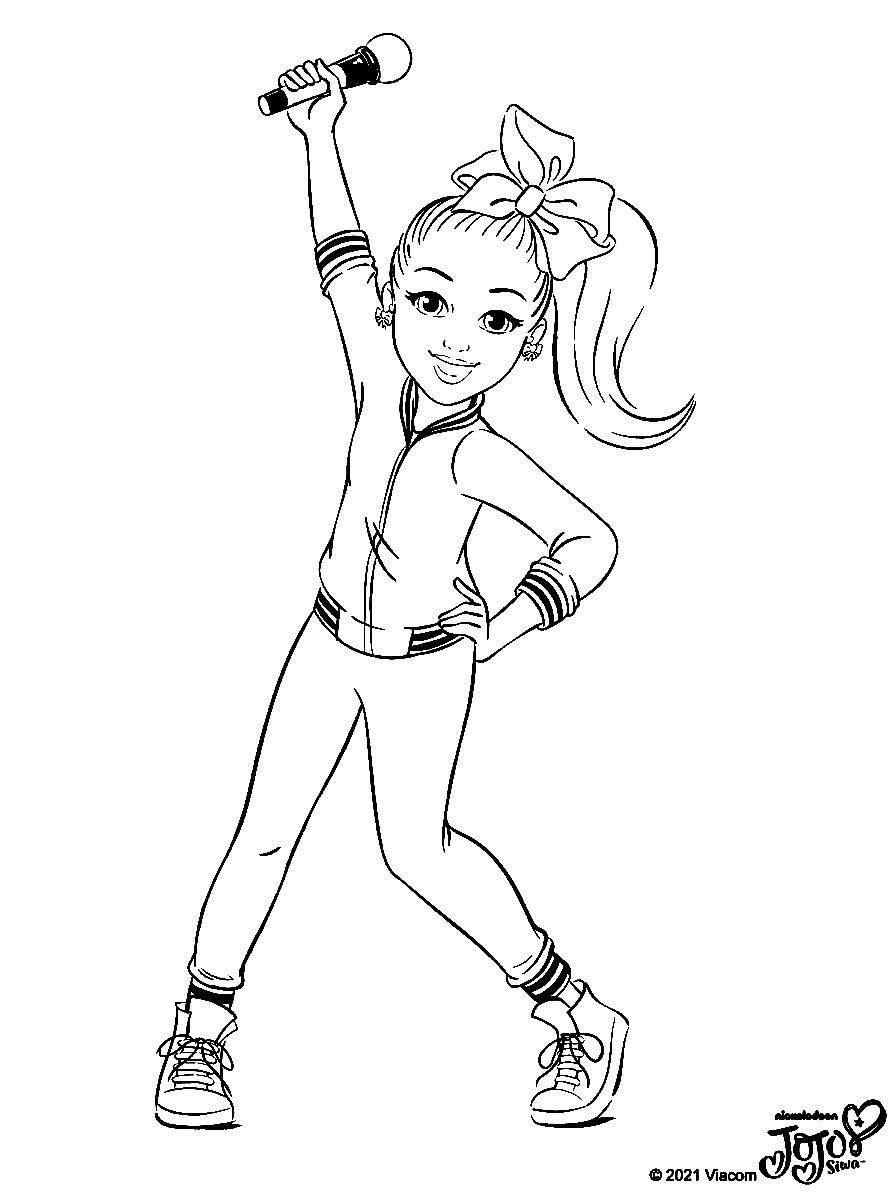 Jojo siwa coloring pages printable for free download