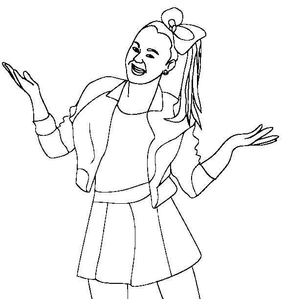 Jojo siwa coloring pages printable for free download