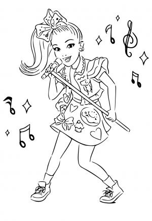 Free printable jojo siwa coloring pages sheets and pictures for adults and kids girls and boys