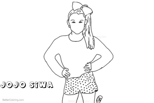 Beautiful picture of jojo siwa coloring pages