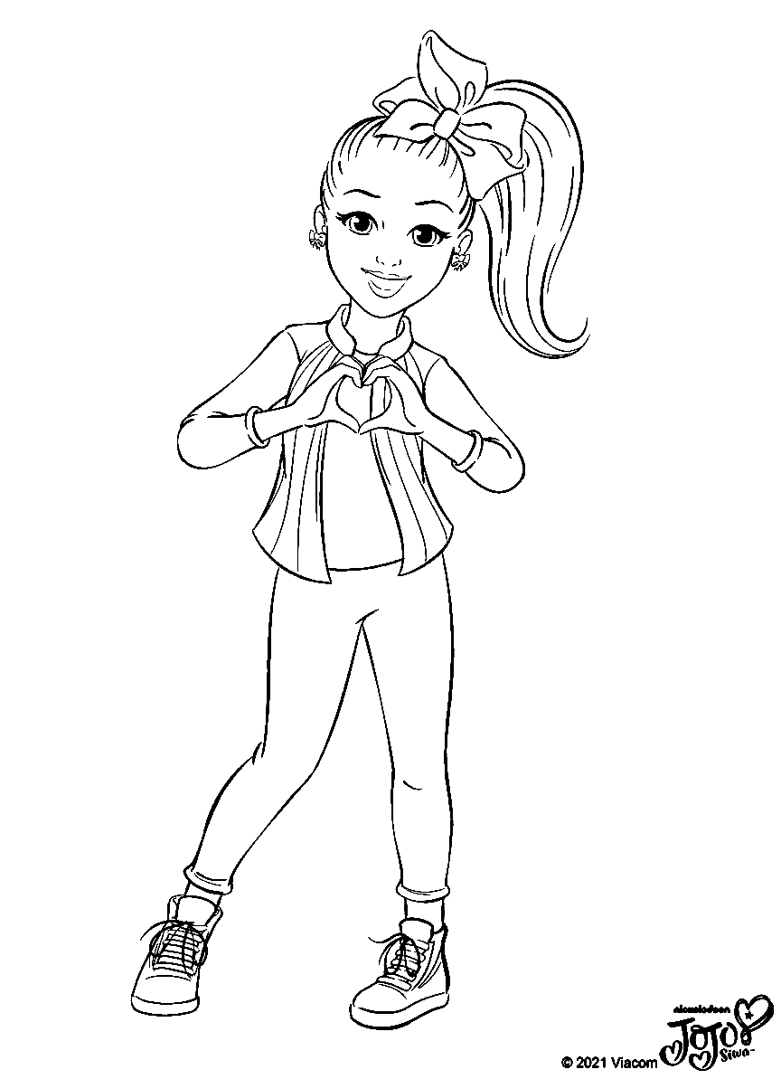 Jojo siwa coloring pages