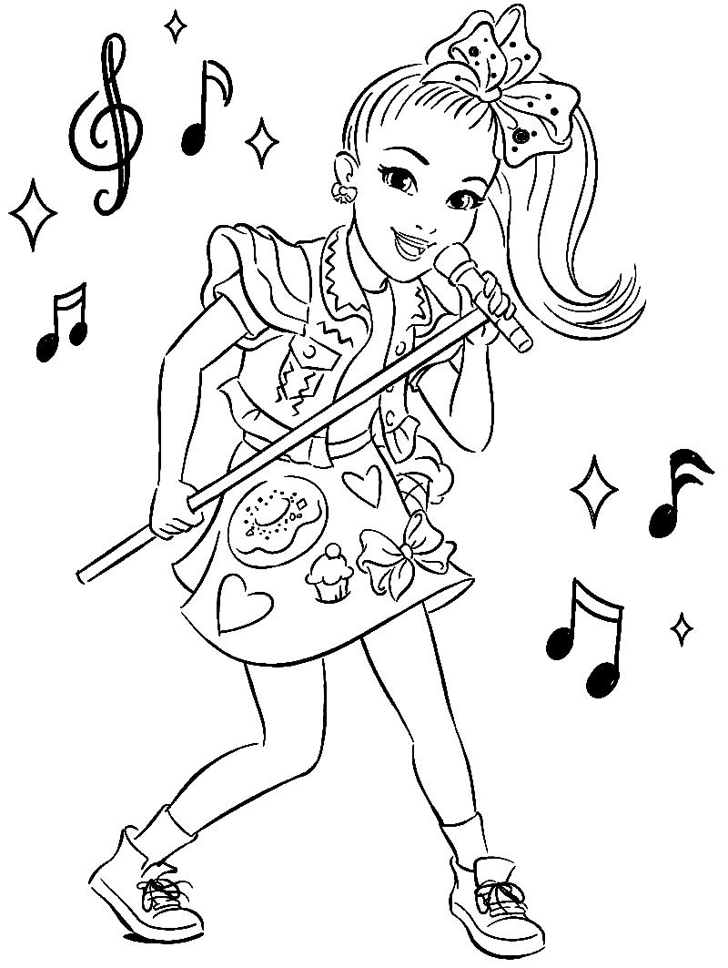 Jojo siwa coloring pages printable for free download