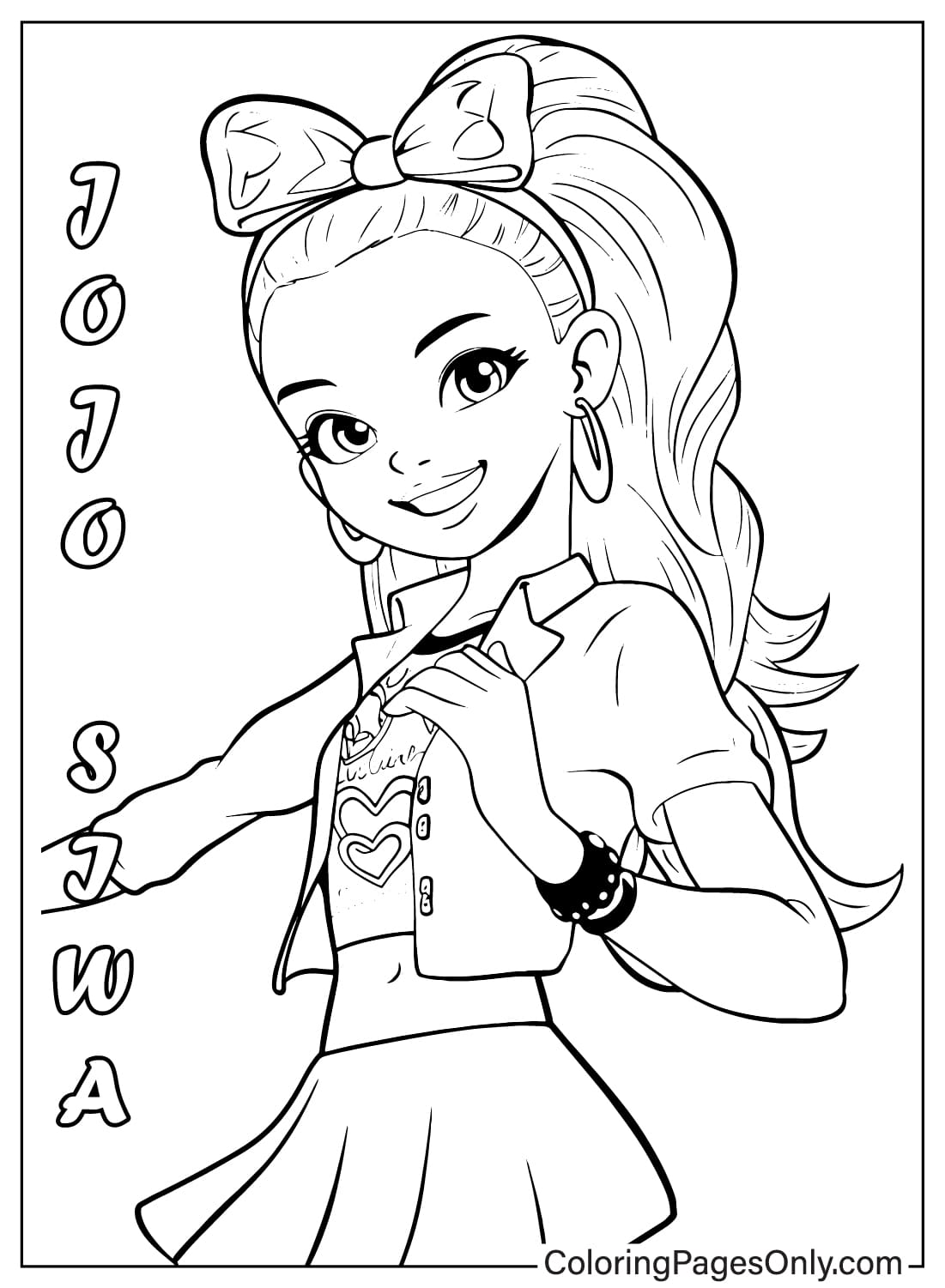 Jojo siwa coloring pages