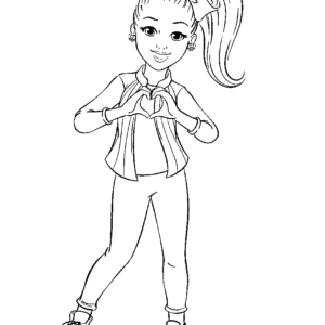 Jojo siwa coloring pages printable for free download