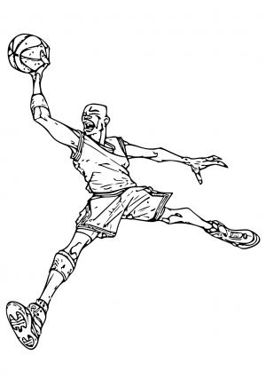 Free printable michael jordan coloring pages for adults and kids