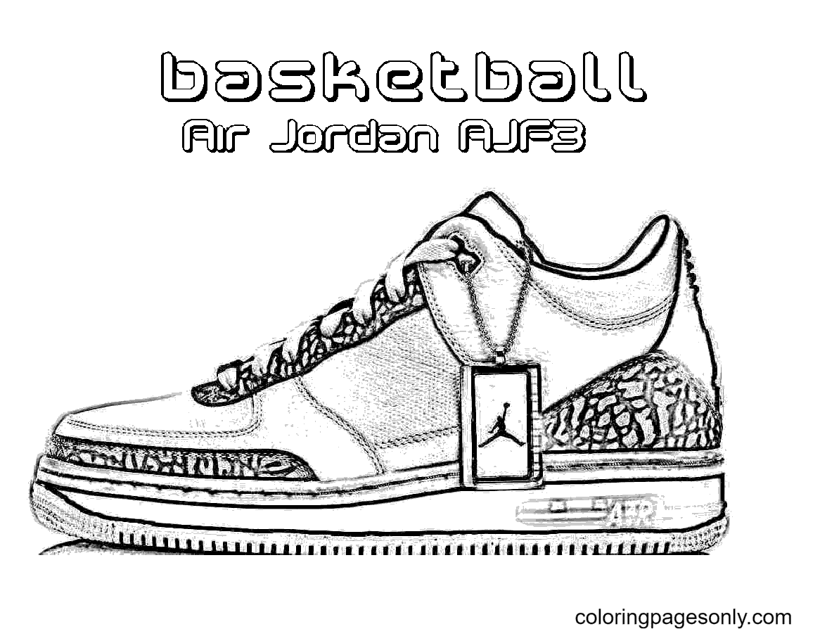 Shoe coloring pages