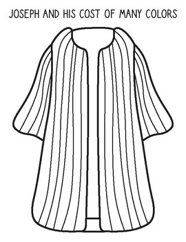 Joseph coat of many colors st joseph feast day coloring pages activity