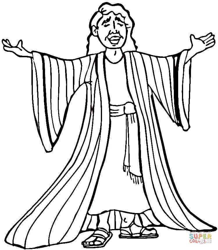 Joseph many colored coat coloring page free printable coloring pages