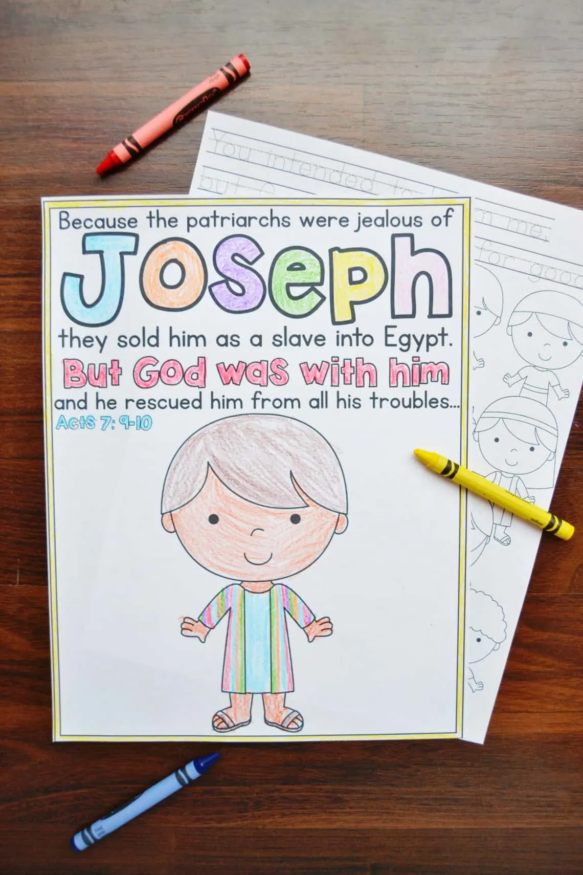 Joseph coloring pages free printables â mary martha mama