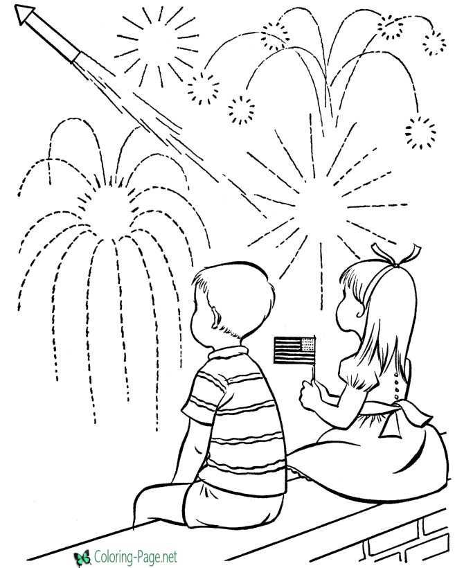 July th independence day coloring pages