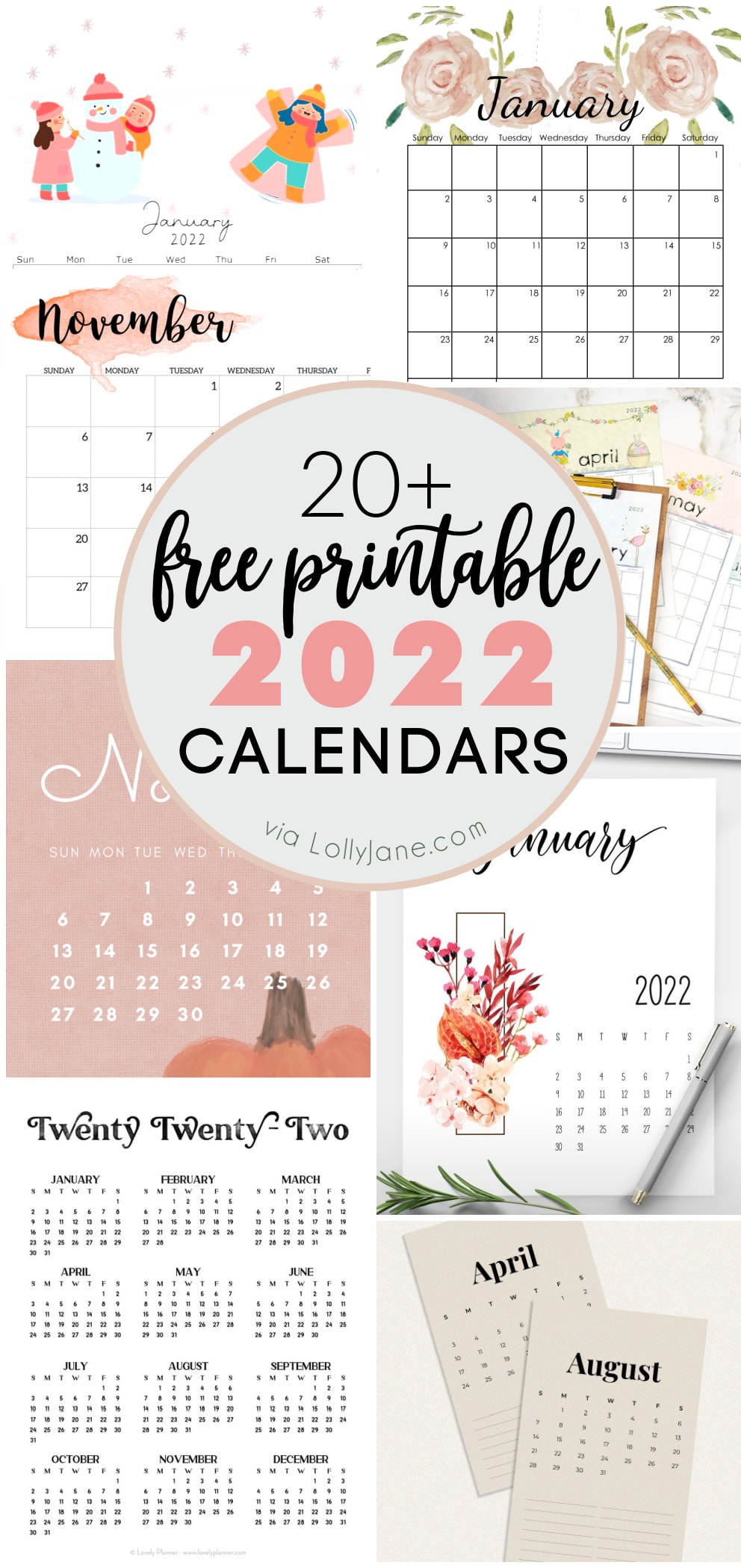 Free printable calendars