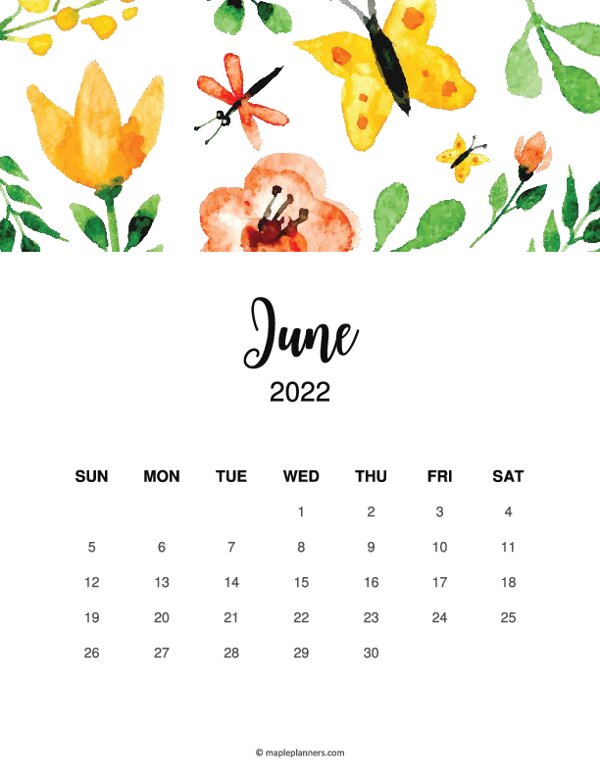 June calendar