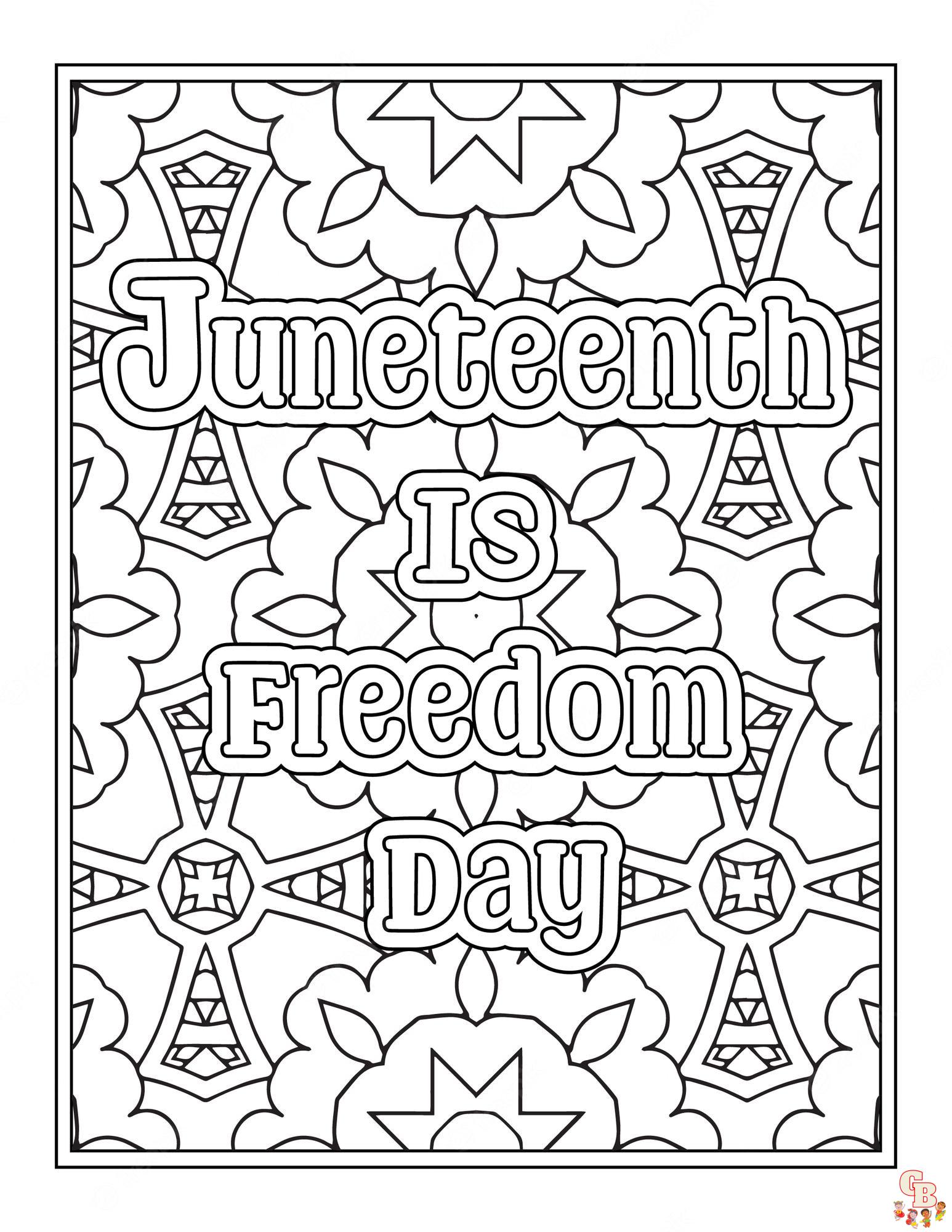 Celebrate juneteenth with engaging coloring pages