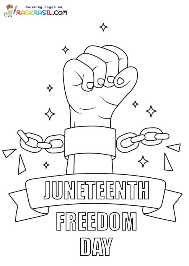 Juneteenth coloring pages printable for free download