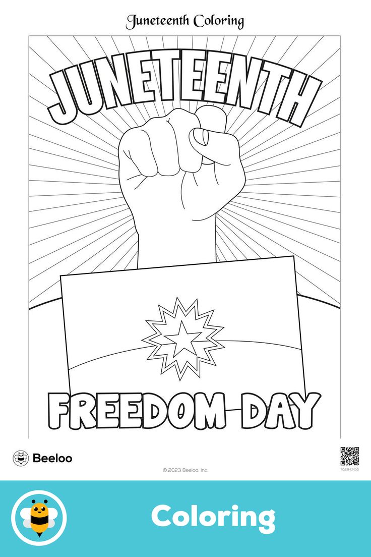 Juneteenth coloring printable crafts classroom crafts color