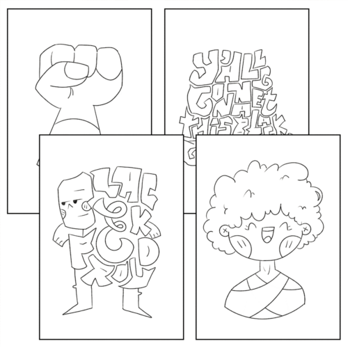 Juneteenth coloring pages for kids black independence day worksheet activity made by teachers