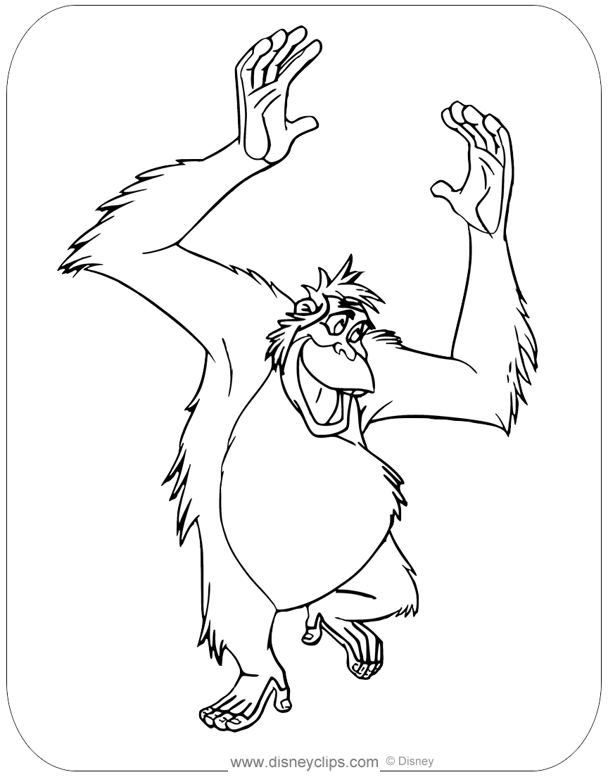 Disneys the jungle book coloring pages