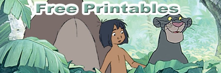 Disneys jungle book free printables activities coloring pages and downloads â