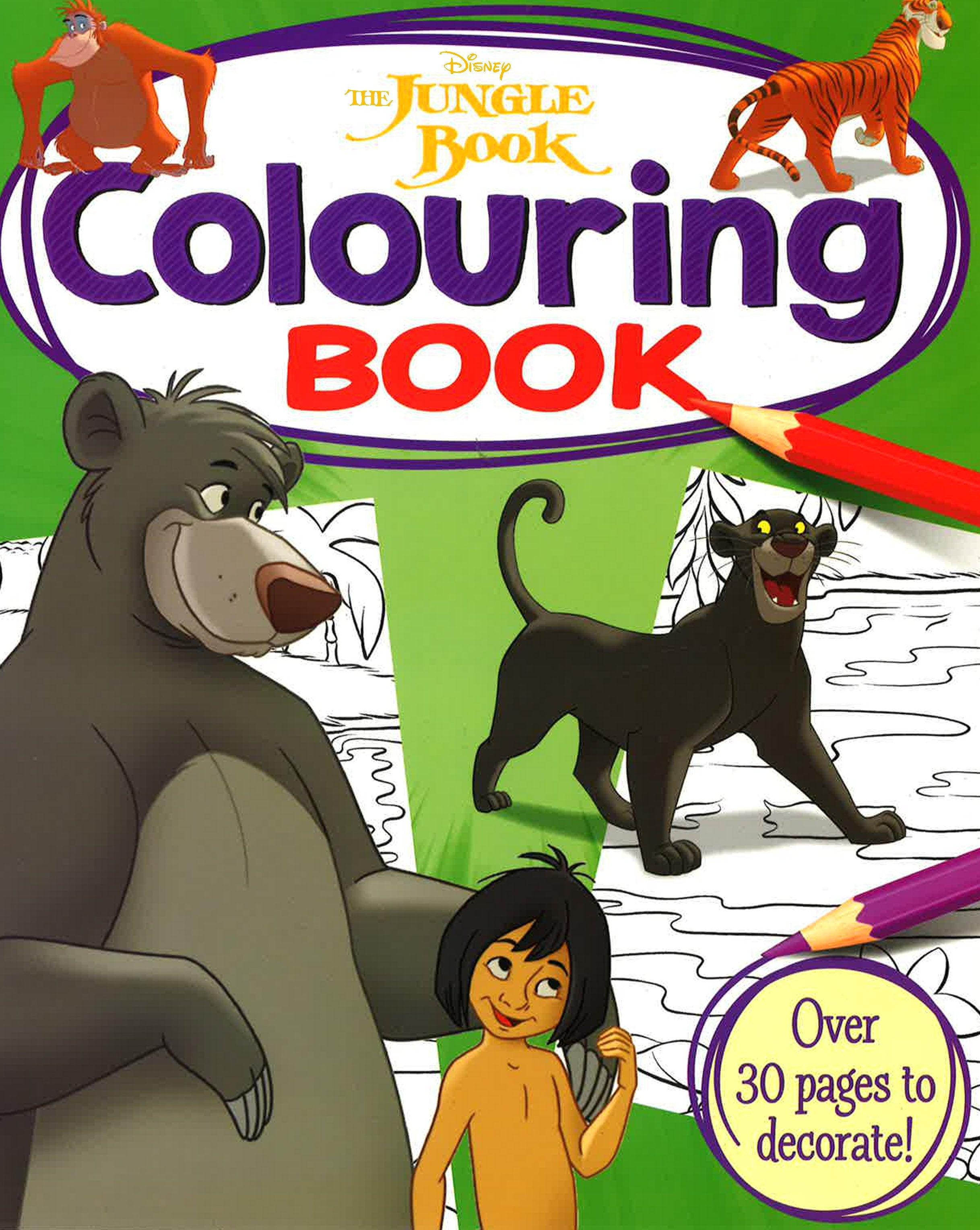Simply colouring disney disney classics the jungle book colouring bo â