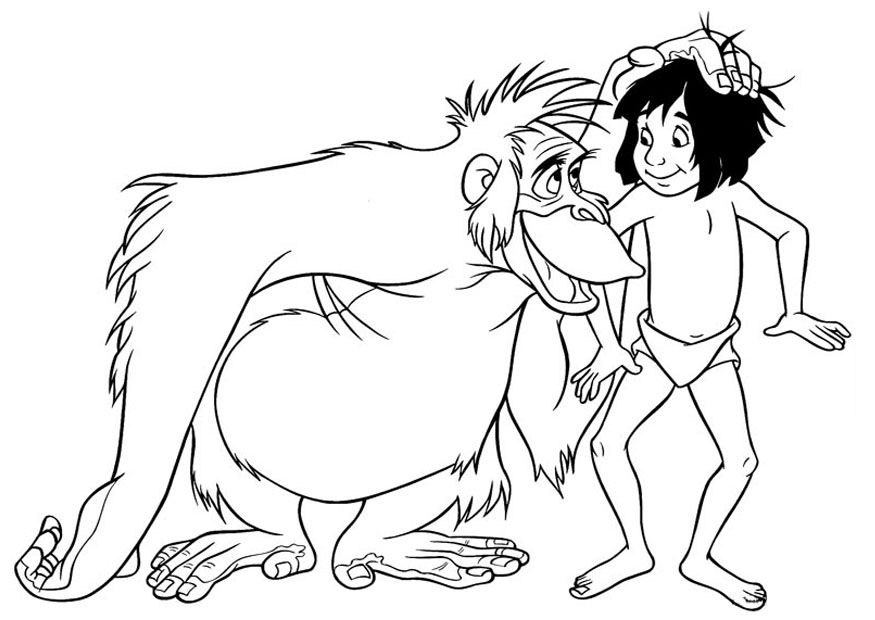 Coloring page the jungle book animation movies â printable coloring pages