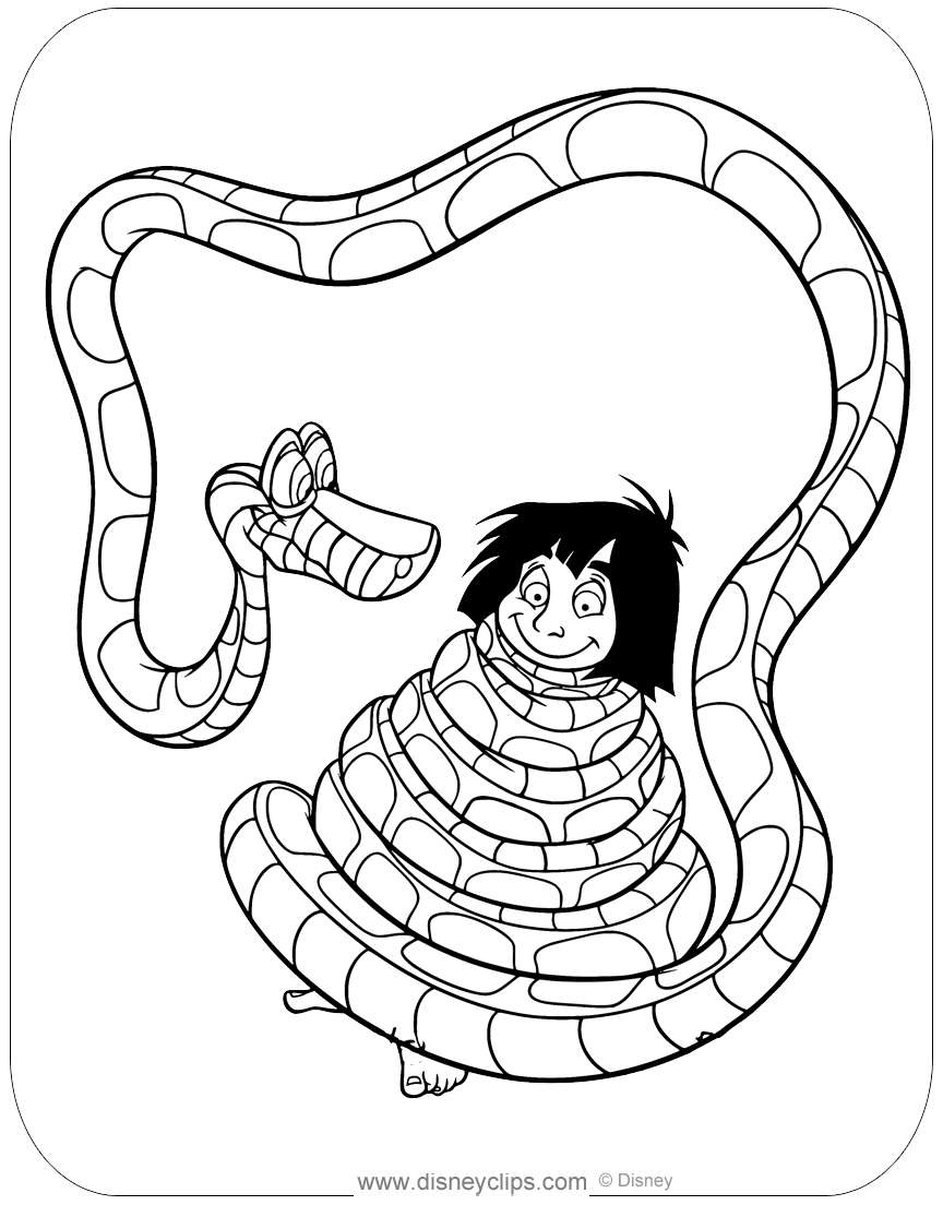 Disneys the jungle book coloring pages