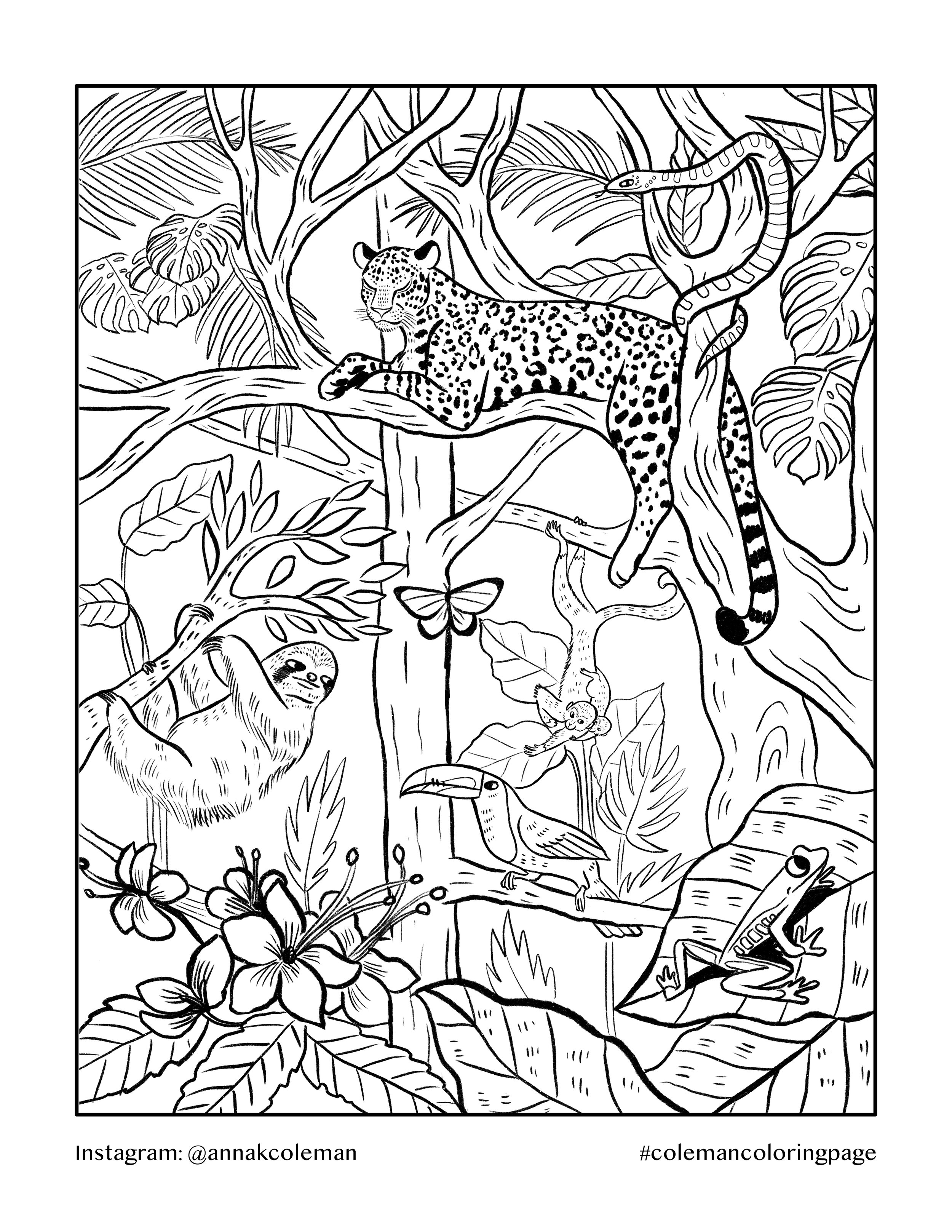 Printable coloring pages â anna coleman