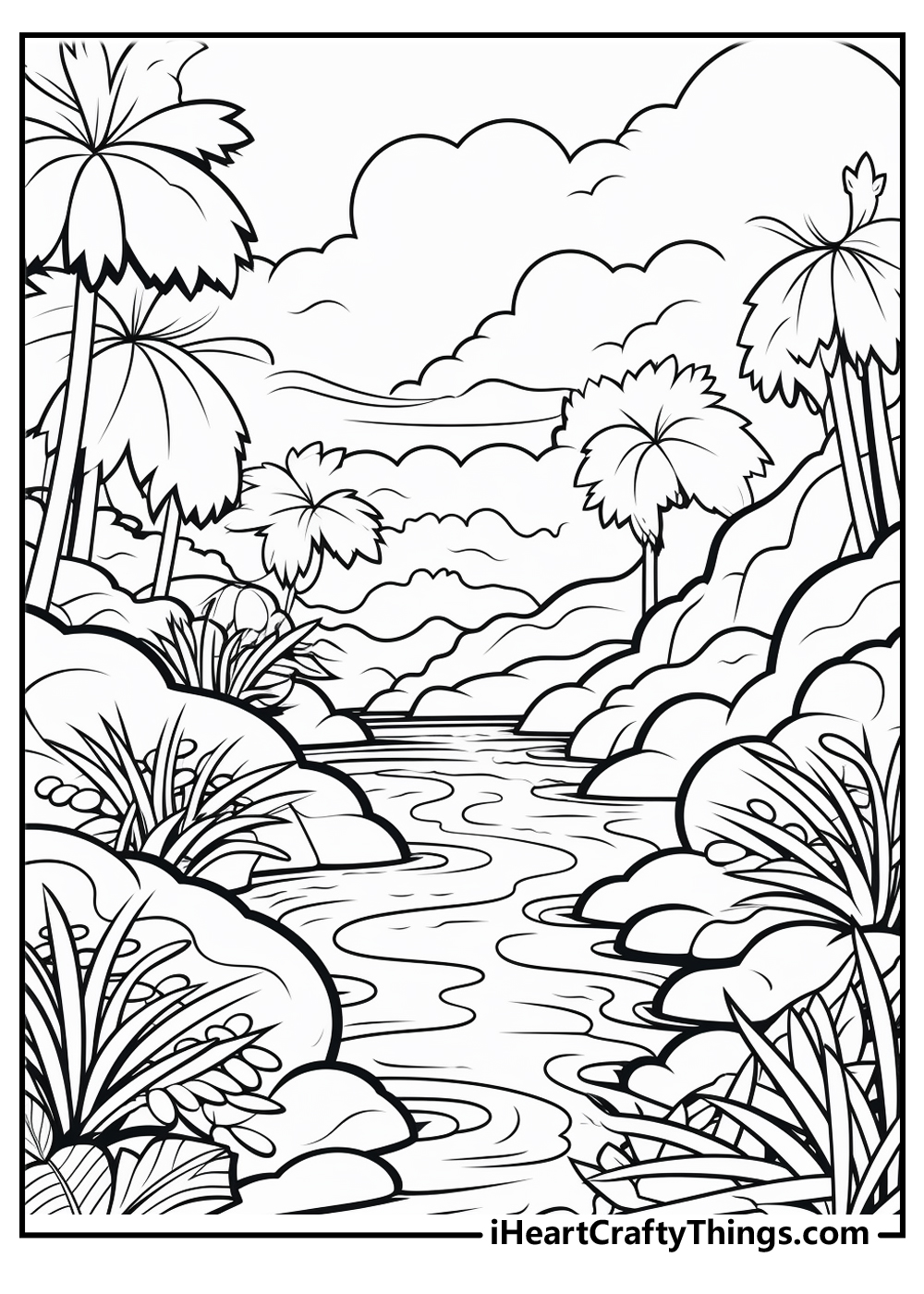 Printable jungle coloring pages updated