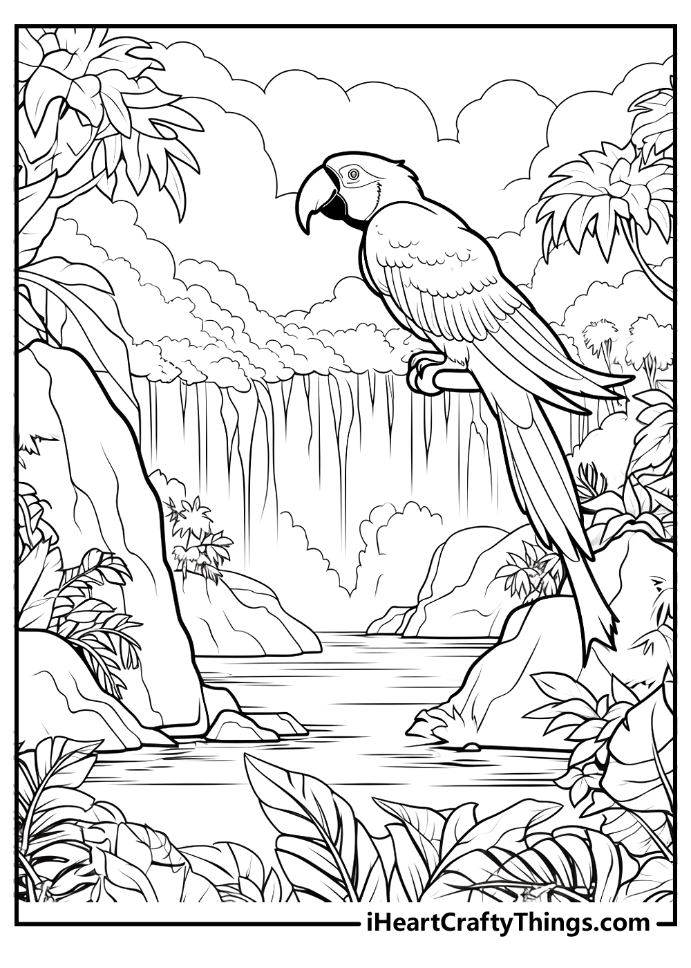 Printable jungle coloring pages updated