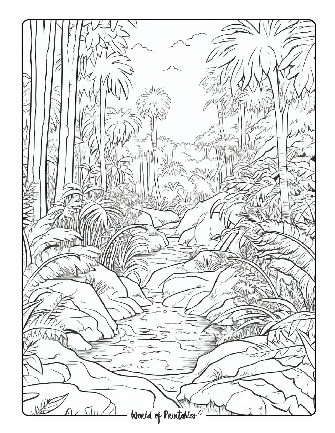 Jungle coloring pages