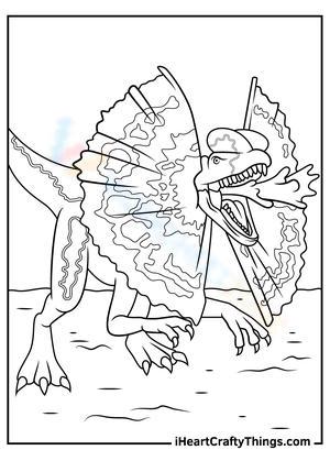 Free printable jurassic world coloring pages for kids