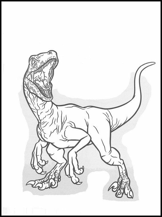 Free printable coloring book jurassic world