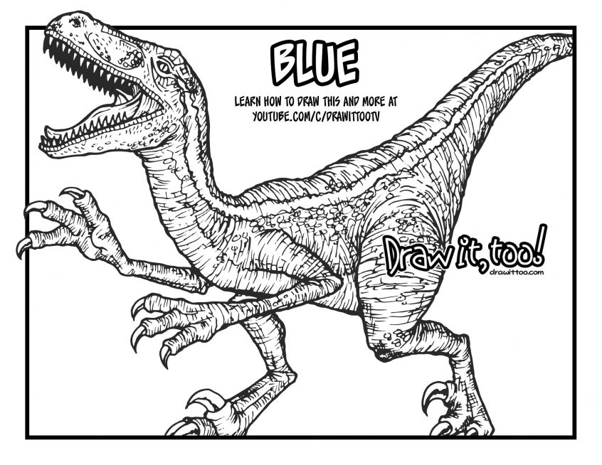 Jurassic world coloring pages