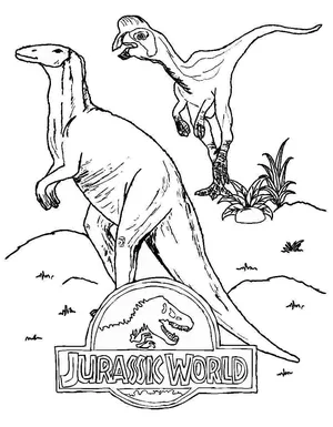 Jurassic world dinosaur coloring pages