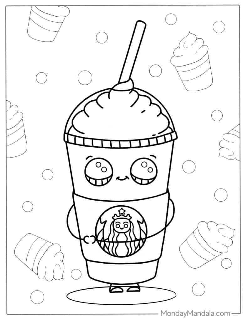 Kawaii coloring pages free pdf printables