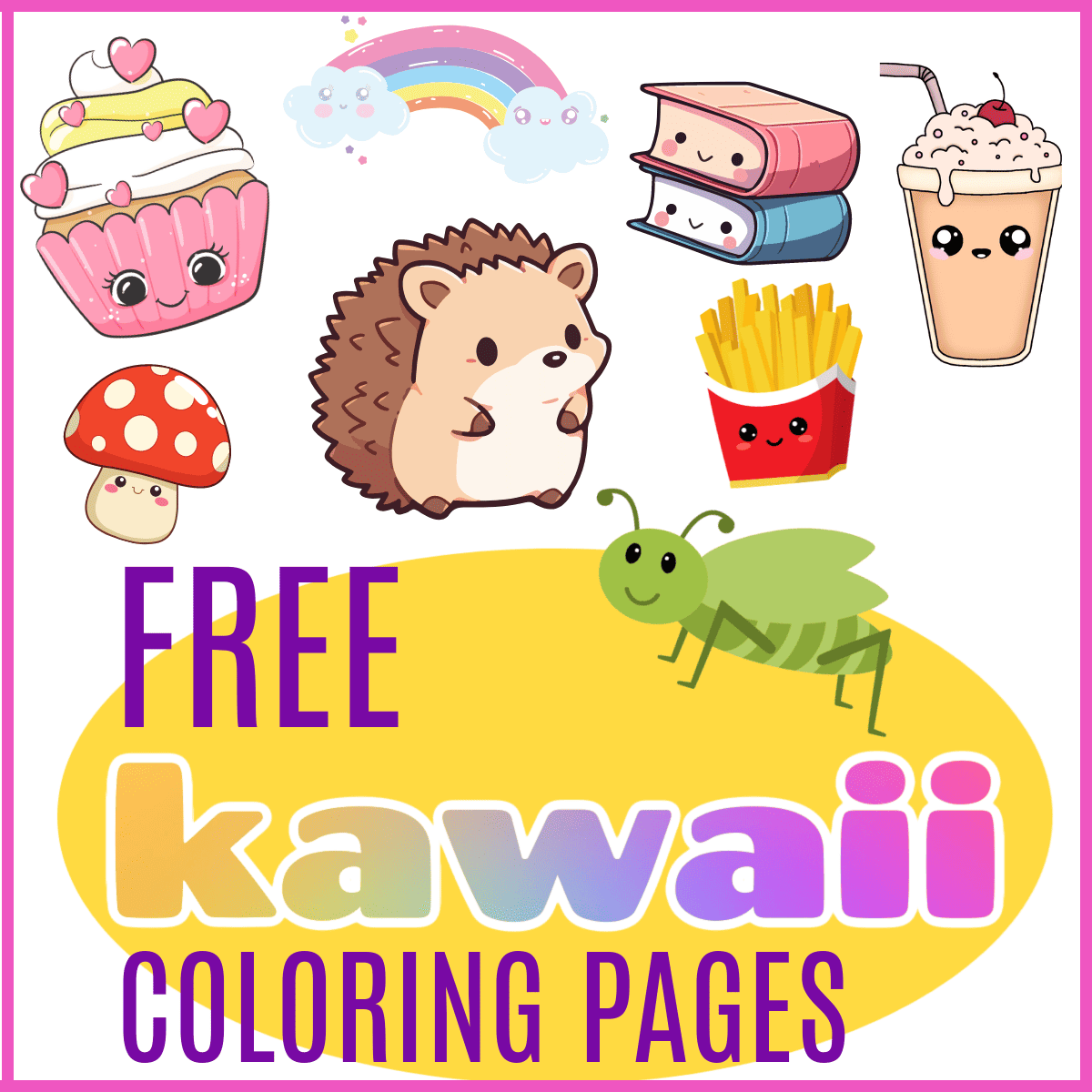 Free kawaii coloring pages