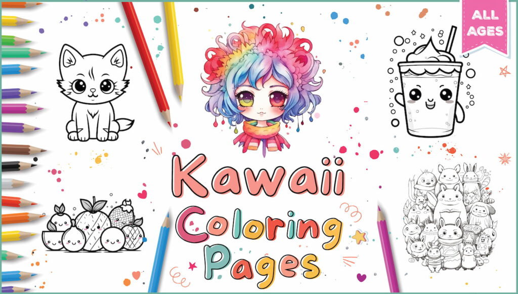 Kawaii coloring pages